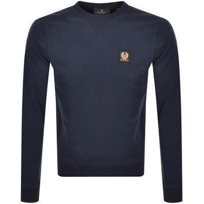 Belstaff Crew Neck Sweatshirt Navy