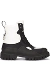 Dolce & Gabbana Chunky Sole Ankle Boots In Nero
