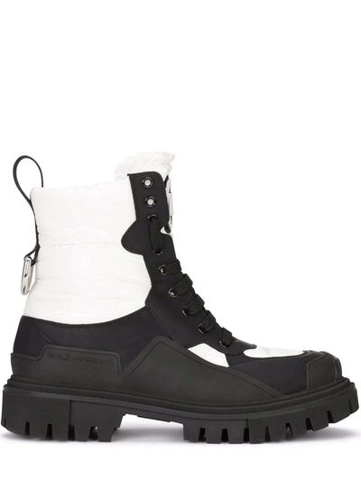 Dolce & Gabbana Chunky Sole Ankle Boots In Black