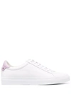 GIVENCHY WHITE SNEAKERS IN TWO TONE MATTE LEATHER