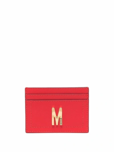 MOSCHINO LOGO PLAQUE CARDHOLDER