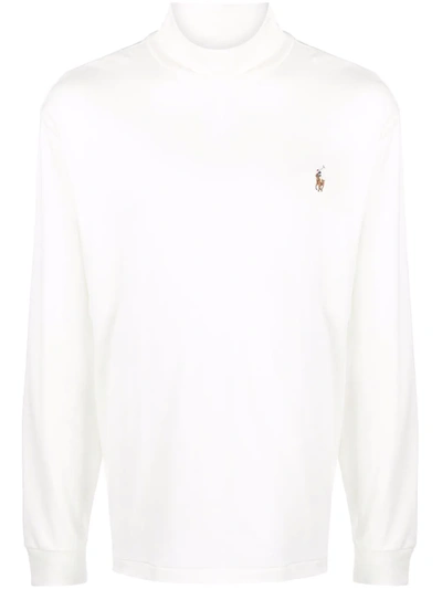 Polo Ralph Lauren Polo Pony-embroidered Sweatshirt In Weiss