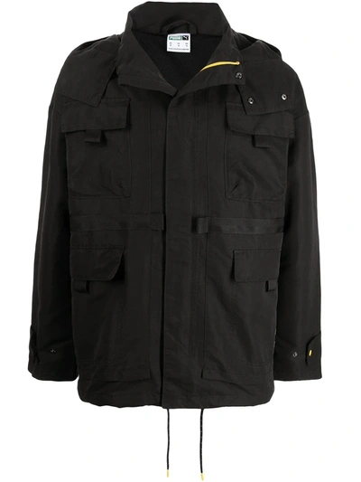 Puma Zip-up Fitted Sport Jacket In Schwarz