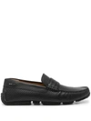 BALLY PLAIN LEATHER LOAFERS