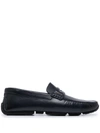 Bally Logo Slip-on Loafers In Blau