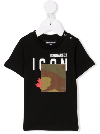 Dsquared2 Babies' Icon-print T-shirt In Black