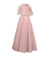 AZZI & OSTA CAPE-DETAIL TULLE GOWN,17357711