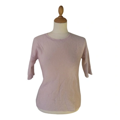 Pre-owned Saks Fifth Avenue Cashmere Jumper In Pink