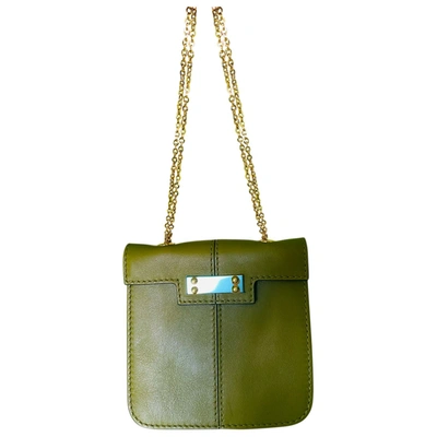 Pre-owned Valentino Garavani Leather Bag In Green