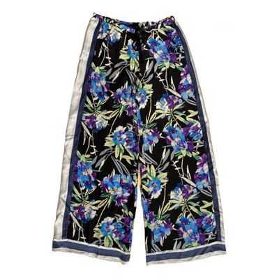 Pre-owned Elizabeth And James Silk Trousers In Multicolour