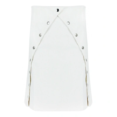 Pre-owned Jw Anderson Mid-length Skirt In White