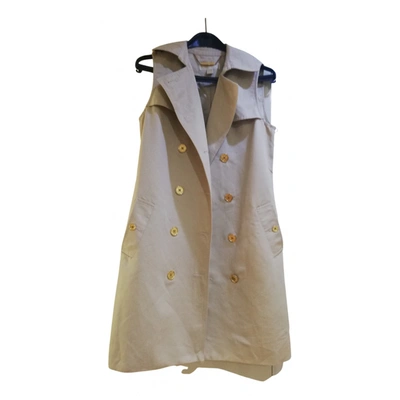Pre-owned Michael Kors Linen Jacket In Beige