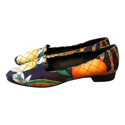 Pre-owned Dolce & Gabbana Taormina Cloth Flats In Multicolour