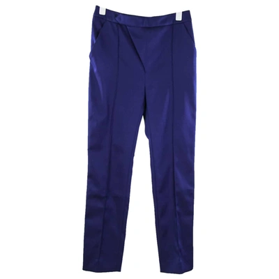 Pre-owned Balenciaga Slim Pants In Blue