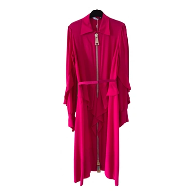 Pre-owned Givenchy Silk Maxi Dress In Pink