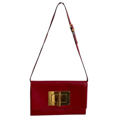 Pre-owned Tom Ford Natalia Leather Crossbody Bag In Red