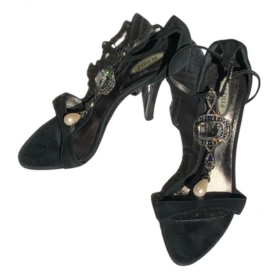 Pre-owned Le Silla Sandal In Black