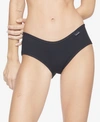 Calvin Klein Women's Pure Ribbed Hipster Underwear Qf6444 In Black