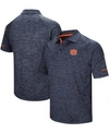 Colosseum Men's Heather Navy Auburn Tigers Down Swing Polo Shirt In Heather Navy