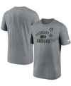 Nike Men's Heather Charcoal Las Vegas Raiders Property Of Legend Performance T-shirt In Heather Charcoal