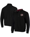 Colosseum Men's Black Texas A M Aggies Tortugas Logo Quarter-zip Jacket In Black