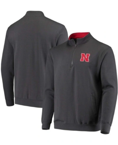 Colosseum Men's Charcoal Nebraska Huskers Tortugas Logo Quarter-zip Jacket