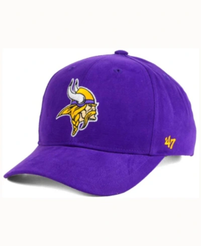47 Brand Kids' Big Boys And Girls Minnesota Vikings Basic Mvp Cap In Purple