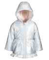 FIRST IMPRESSIONS BABY GIRLS IRIDESCENT PARKA, CREATED FOR MACY'S