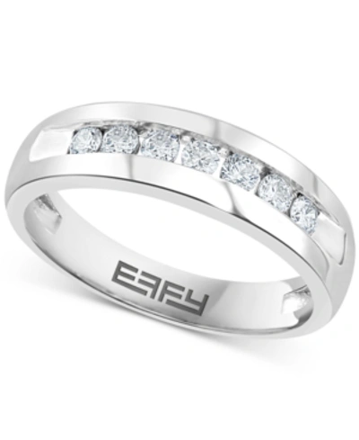 Effy Collection Effy Men's Diamond Channel-set Band (1/2 Ct. T.w.) In White Gold