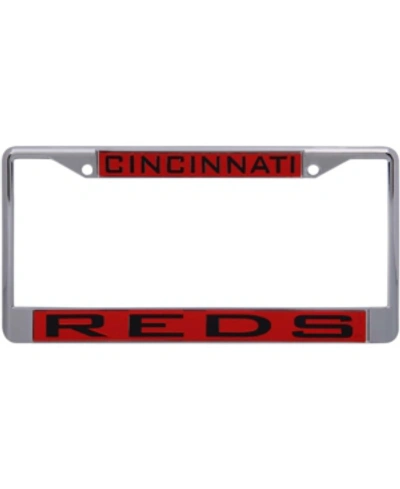 Wincraft Cincinnati Reds Laser Inlaid Metal License Plate Frame In Multi