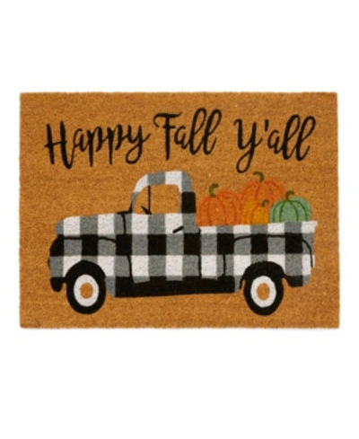 Elrene Happy Fall Y'all Coir Doormat In Natural