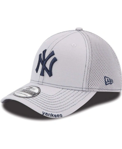 New Era New York Yankees Neo 39thirty Stretch Fit Cap In Gray