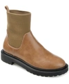 Journee Collection Women's Sabriel Sock Booties In Tan