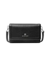 Michael Michael Kors Small Jet Set Charm Leather Crossbody Phone Case In Black