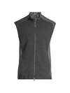 Greyson Sequoia Zip-up Vest In Dark Grey