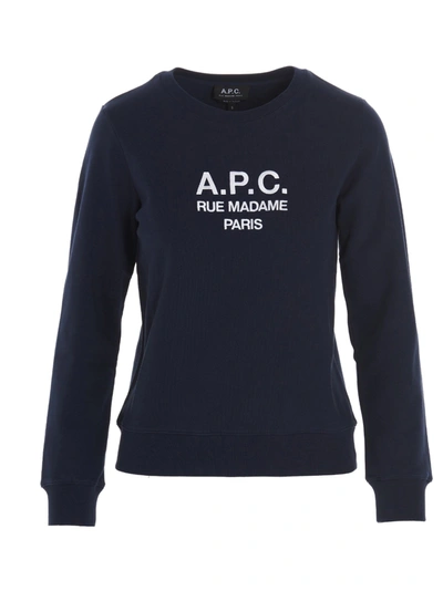 Apc A.p.c. Women's Blue Other Materials Sweatshirt