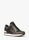Michael Kors Maddy Logo Trainer In Brown