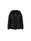 Khrisjoy Feather Down Rear-logo Parka In Black