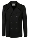 SAINT LAURENT REGULAR FIT PEA COAT,628690 Y060W1000