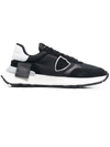 PHILIPPE MODEL ANTIBES SNEAKERS IN BLACK NYLON MESH,ATLD W001