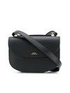 Apc Sac Geneve Mini Cuir Smooth Leather In Lzz Black