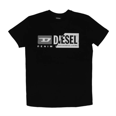 Diesel Kids' Tdiegocuty T-shirt In Black