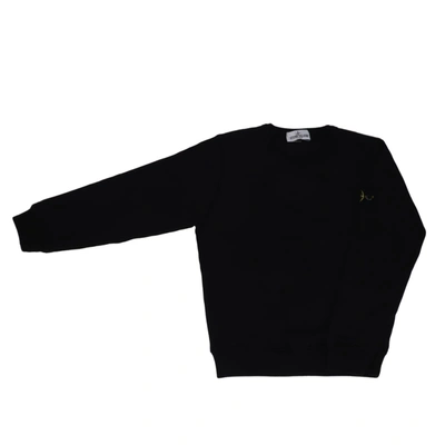 Stone Island Junior Kids' Crewneck Sweatshirt Sweatshirt In Black