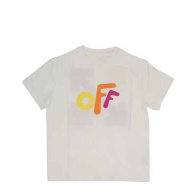 Off-white Kids' Cotton T-shirt In White