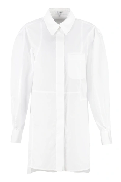 Loewe Cotton Maxi Shirt In White