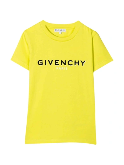 Givenchy Kids' Unisex Yellow T-shirt In Anice