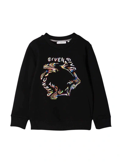 Givenchy Kids' Unisex Black Sweatshirt In Nero