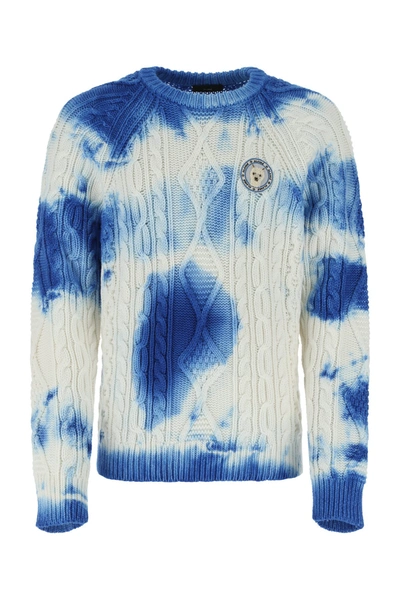 Alanui Tie-dye Cable-knit Jumper In Multicoloured