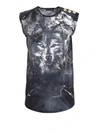 BALMAIN BALMAIN WOLF PRINT TANK TOP