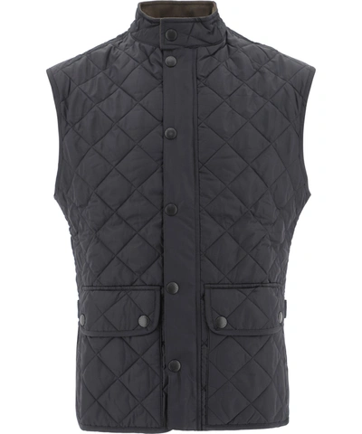 Barbour Lowerdale Quilted Cotton Vest In Blue